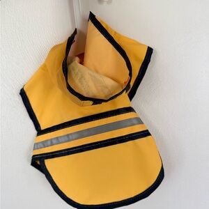 Pet Waterproof Safety Raincoat Vest - Yellow with Reflective Stripes
